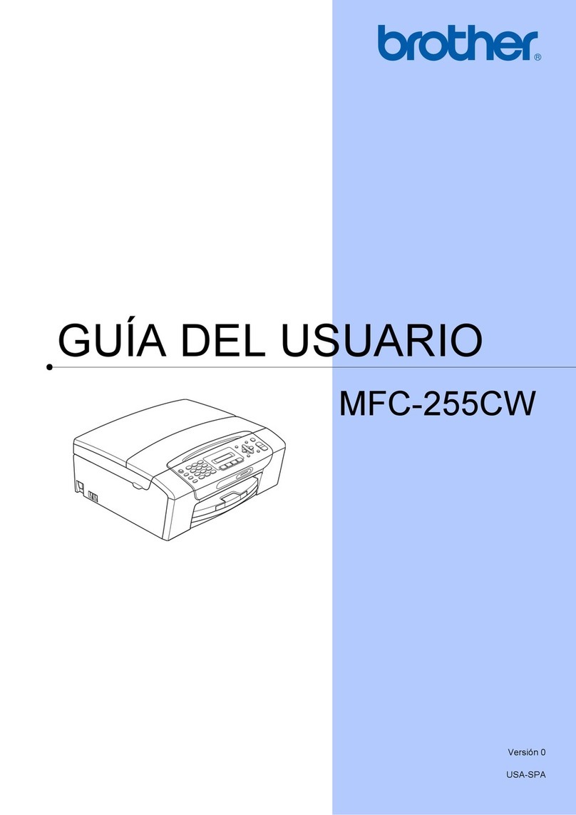 Brother MFC 255CW - Color Inkjet - All-in-One Quick start guide