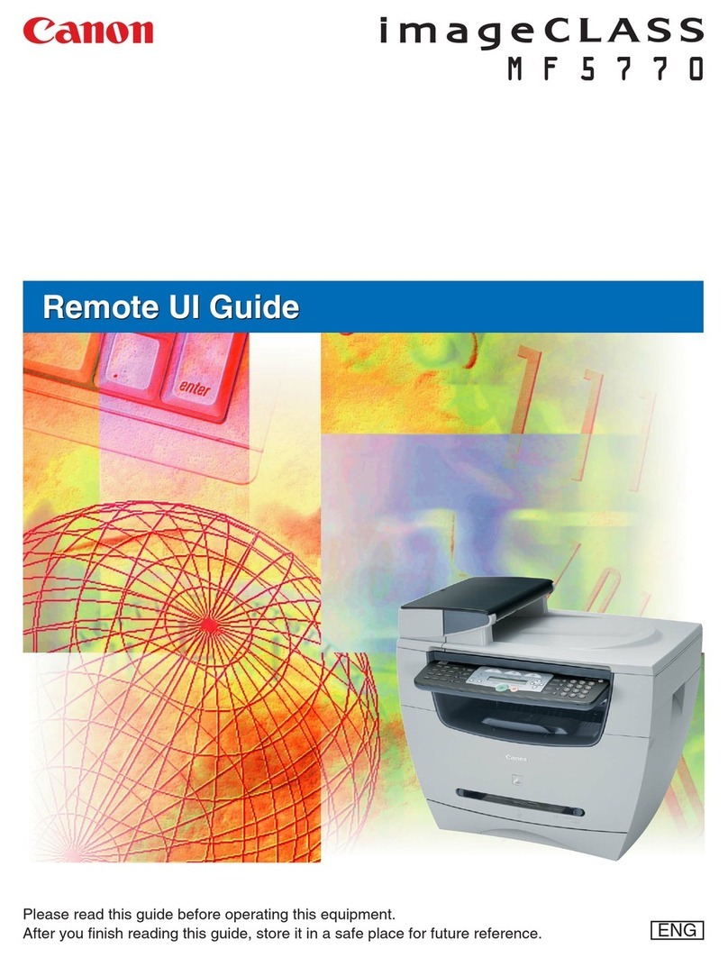 Canon MF5750 - ImageCLASS B/W Laser User manual