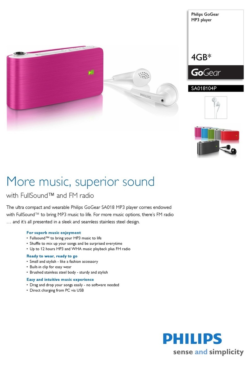 Philips SA018104P User manual