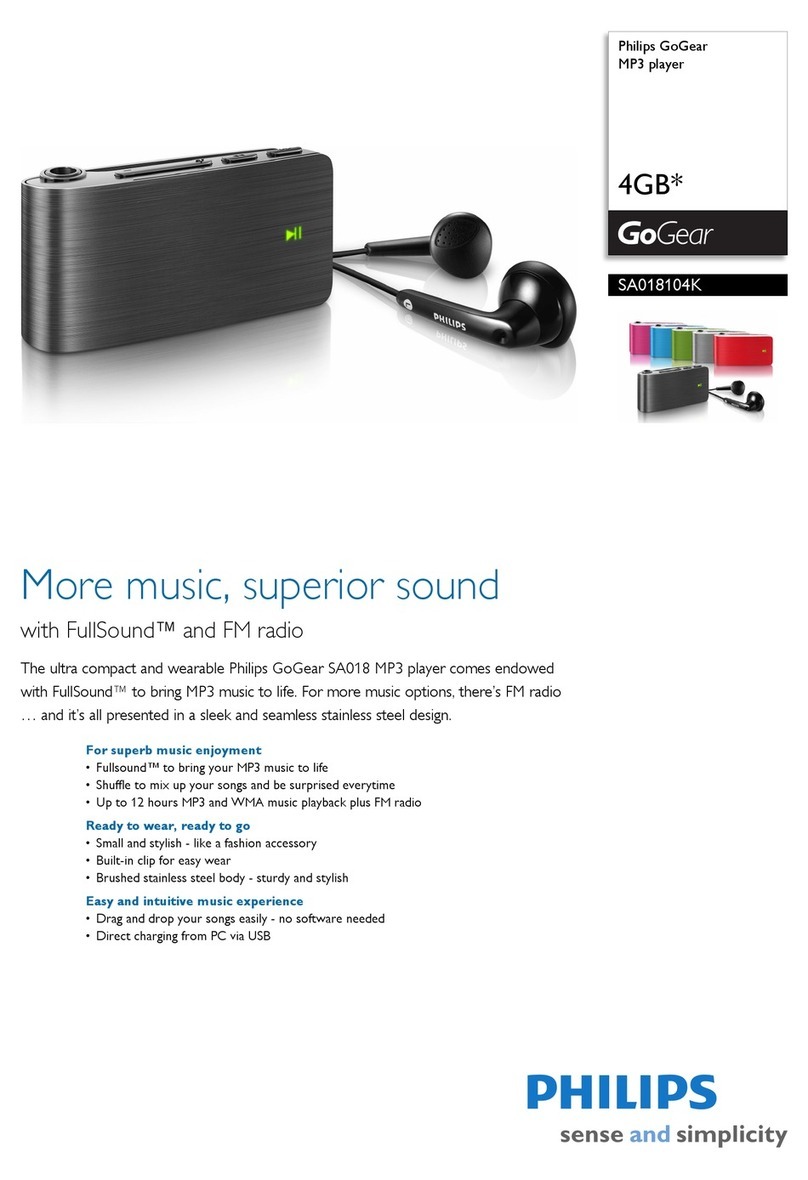 Philips SA018104K User manual