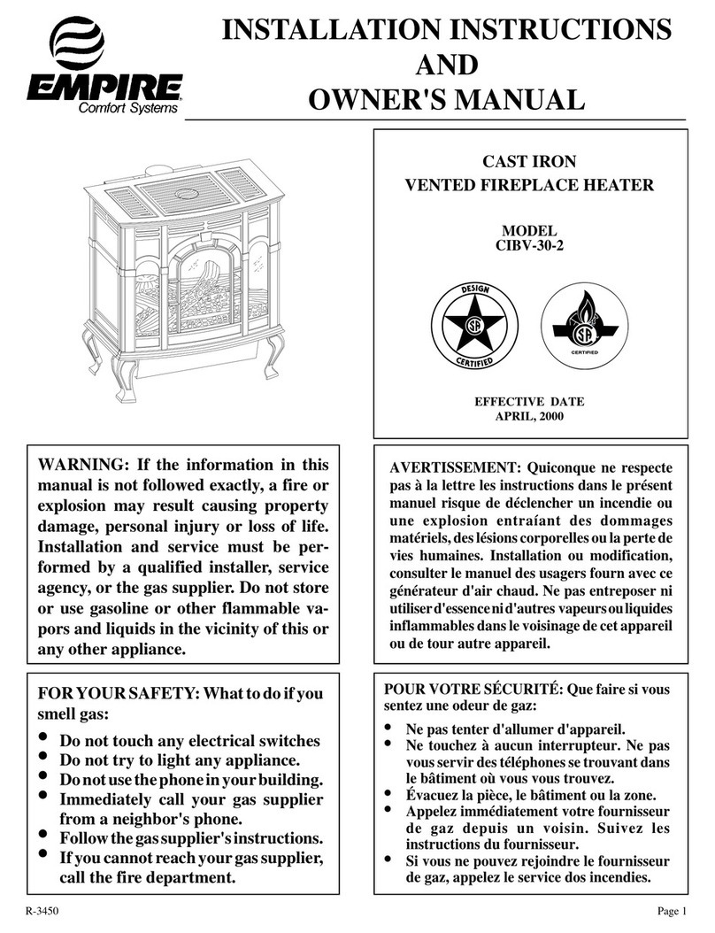 Empire Comfort Systems CIBV-30-2 Installation instructions and owner's manual Empire Comfort Systems CIBV-30-2 Installation instructions and owner's manual