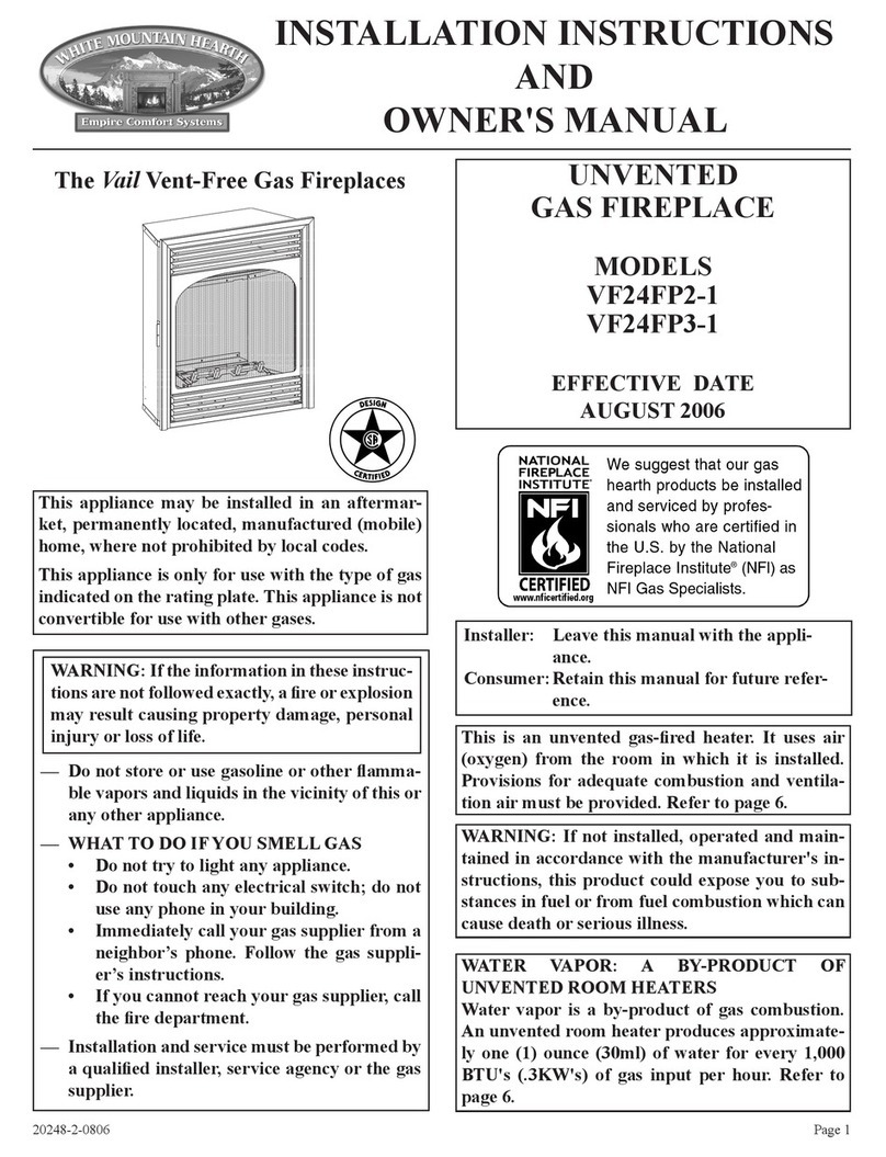 Empire Comfort Systems VF24FP2-1 Installation instructions and owner's manual