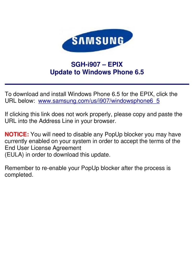 Samsung SGH-i907 Series User manual Samsung SGH-i907 Series User manual