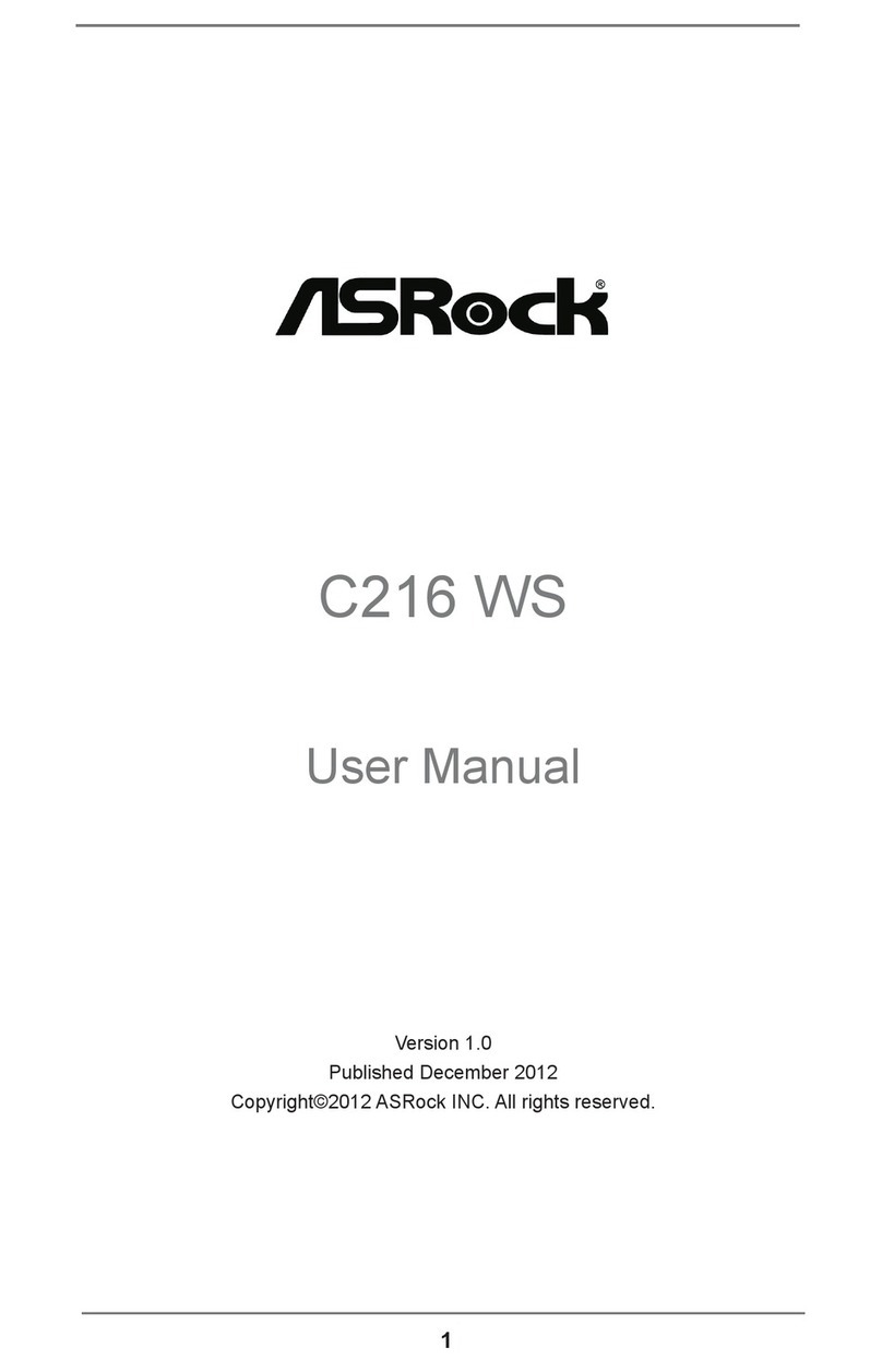 ASROCK C216 WS User manual
