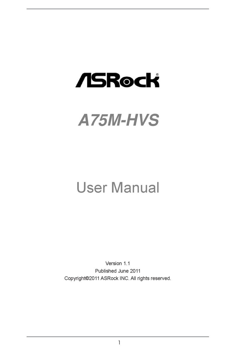 ASROCK A75M-HVS User manual