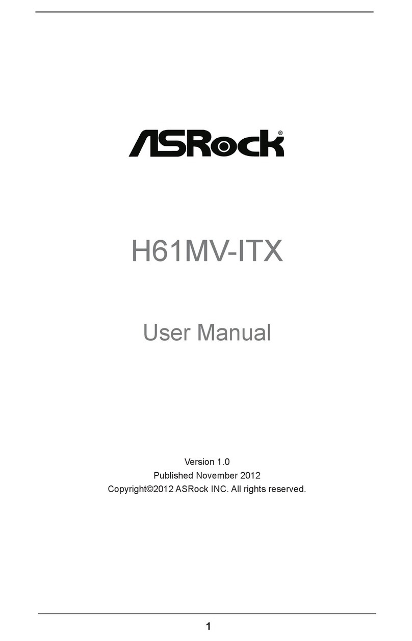 ASROCK H61MV-ITX user manual