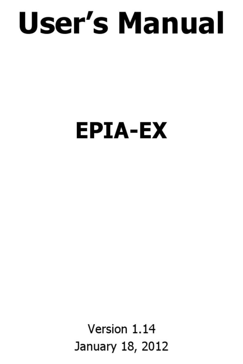 VIA Technologies EX10000EG - VIA EPIA Motherboard User manual VIA Technologies EX10000EG - VIA EPIA Motherboard User manual