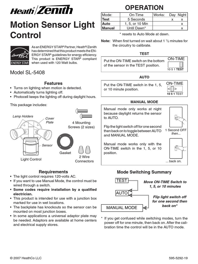Heath Zenith SL-5408-GR-A - Heathco User manual
