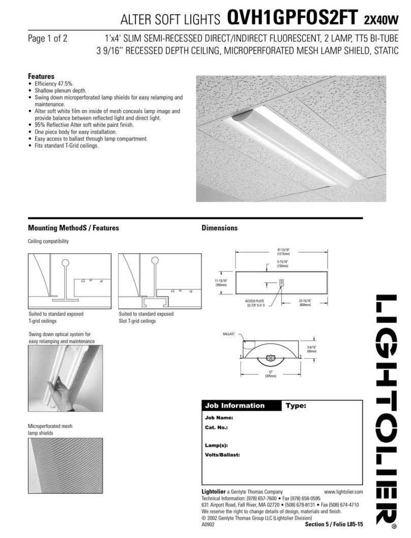 Lightolier QVH1GPFOS2FT specification