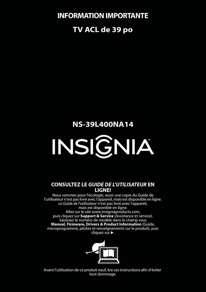 Insignia NS-39L400NA14 Owner's manual