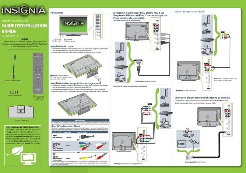Insignia NS-39L240A13 Installation and operation manual