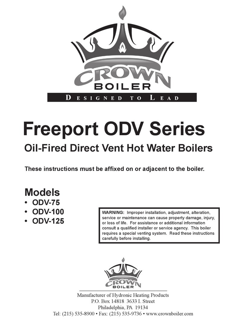 Crown Boiler Freeport ODV-100 manual