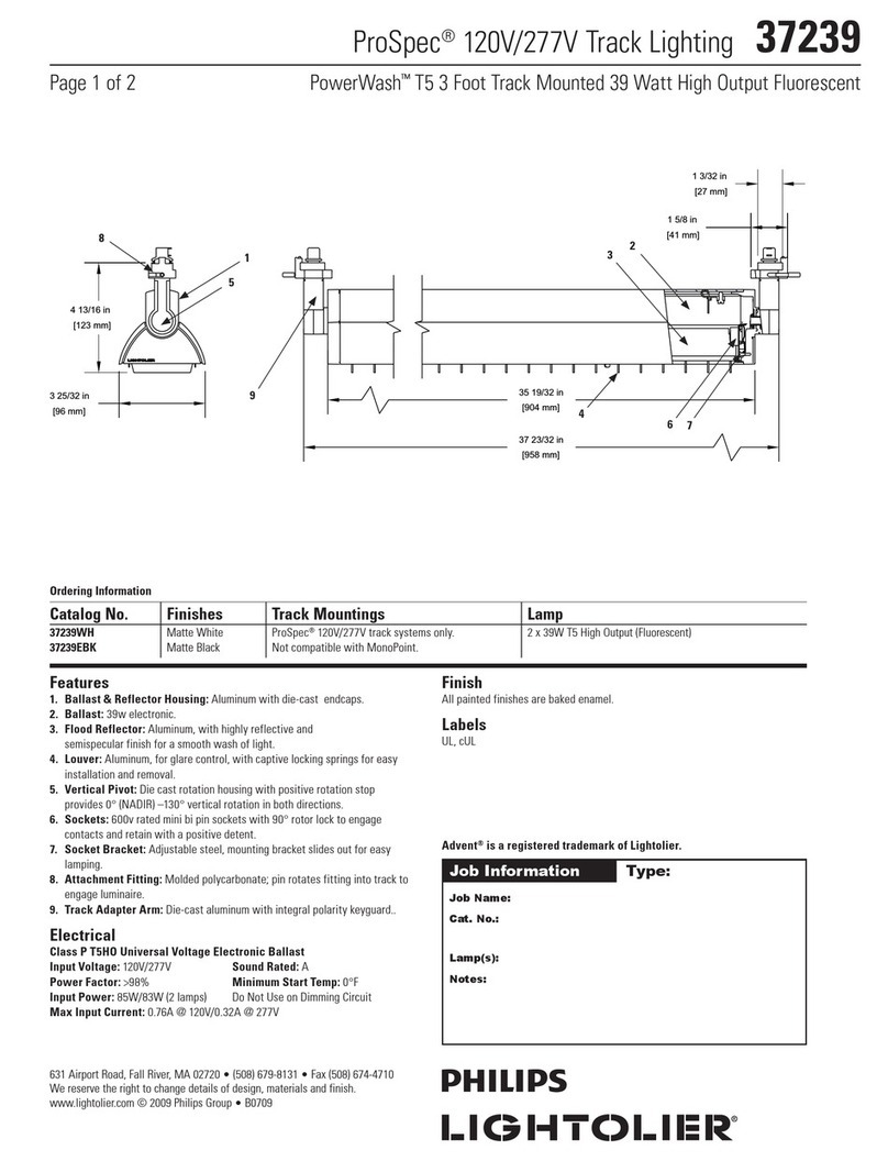 Lightolier ProSpec 37239 User manual