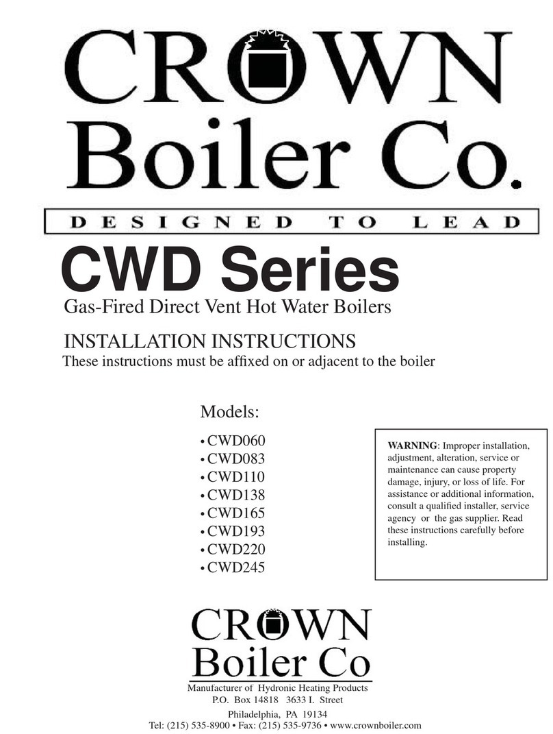 Crown Boiler CWD060 User manual Crown Boiler CWD060 User manual