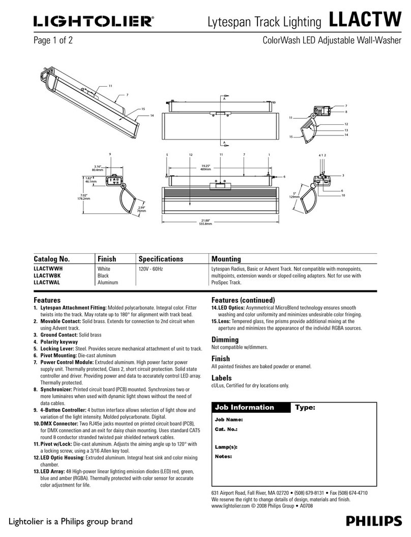 Philips Lytespan LLACTW specification Philips Lytespan LLACTW specification