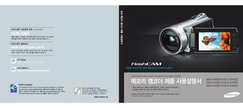 Samsung SMX K40 - Up-scaling HDMI Camcorder User manual