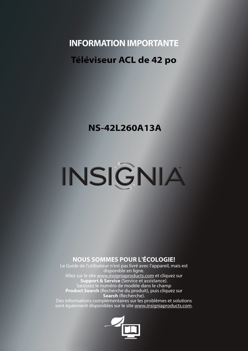 Insignia NS-42L260A13A Operating manual