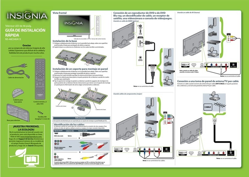 Insignia NS-46E340A13 Parts list manual