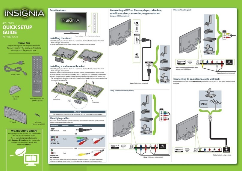 Insignia NS-46E340A13 User manual