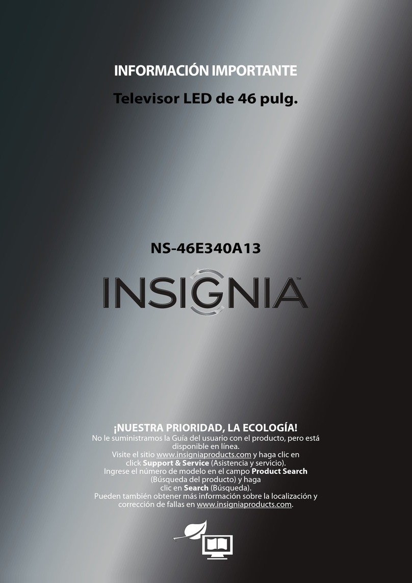 Insignia NS-46E340A13 Información importante
