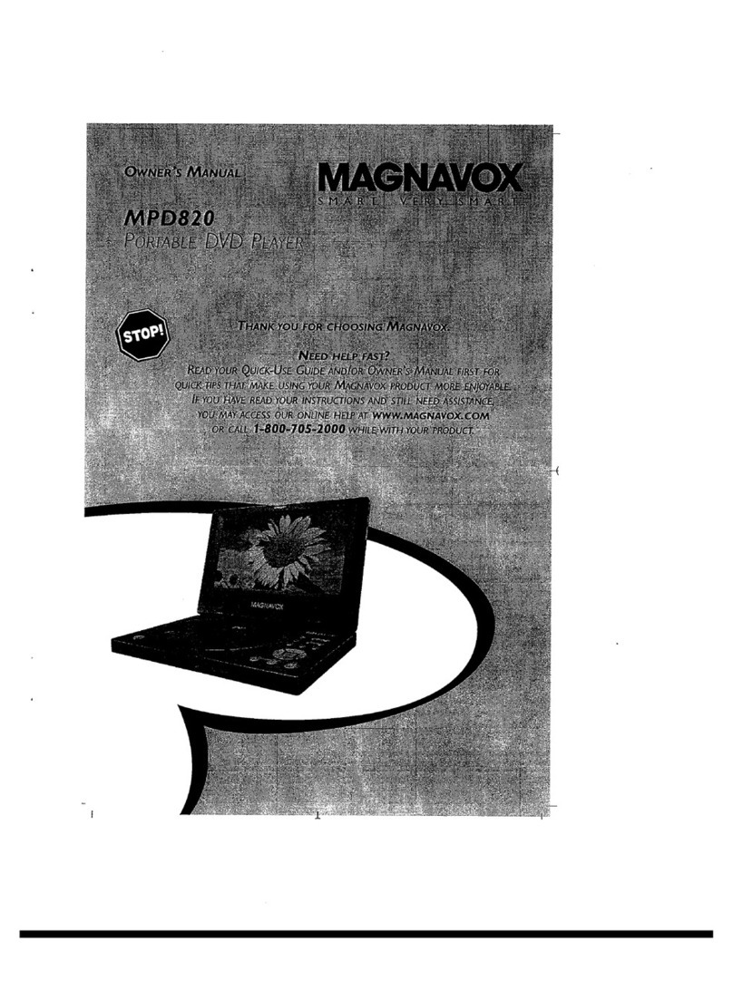 Magnavox MPD820 - DVD Player - 8 user manual