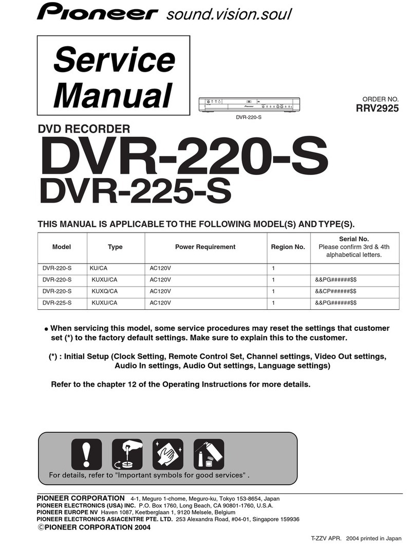 Pioneer DVR-220-S User manual