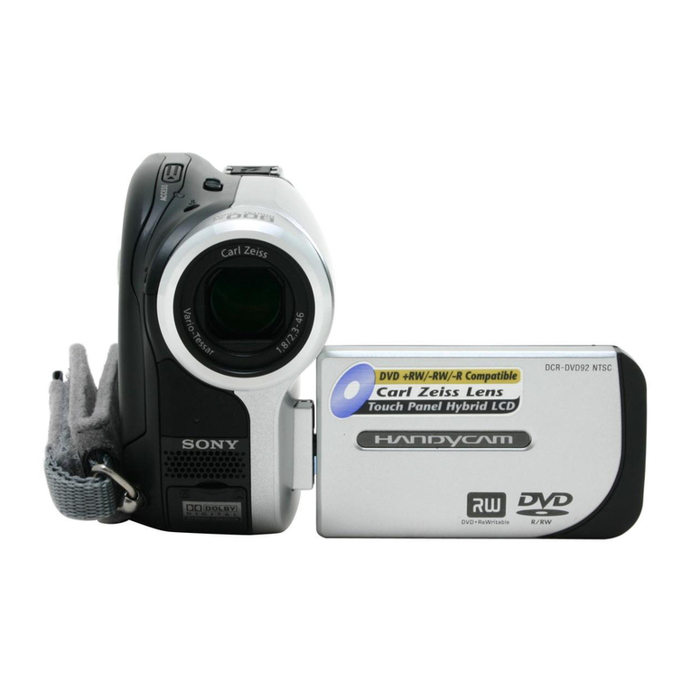 Sony DVD653E - PAL DVD Camcorder User manual
