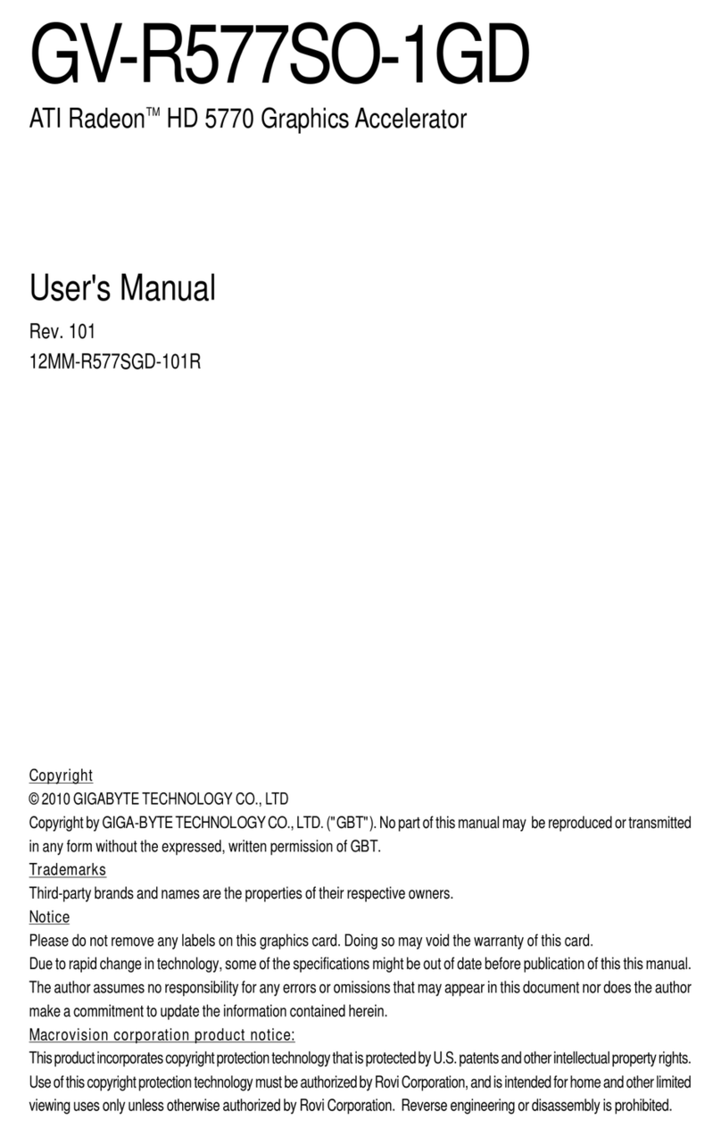 Gigabyte GV-R577SO-1GD user manual