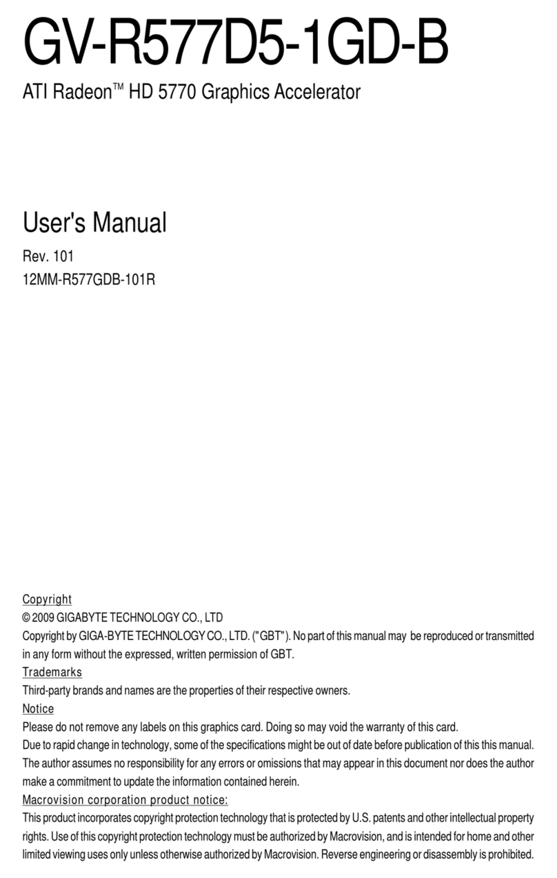 Gigabyte GV-R577D5-1GD-B user manual