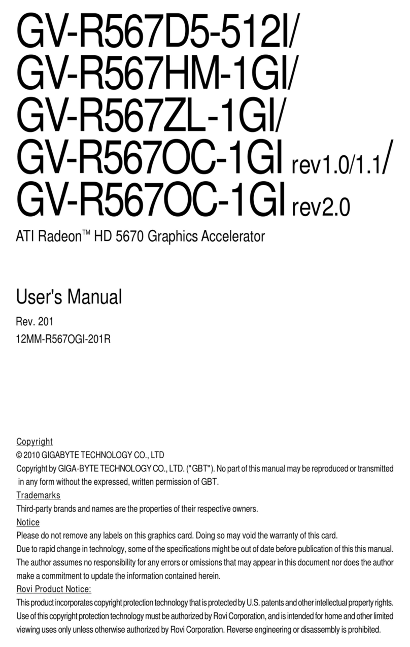 Gigabyte GV-R567HM-1GI user manual