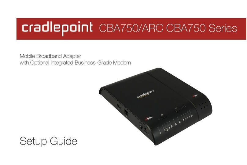 Cradlepoint CBA750 Series Setup guide