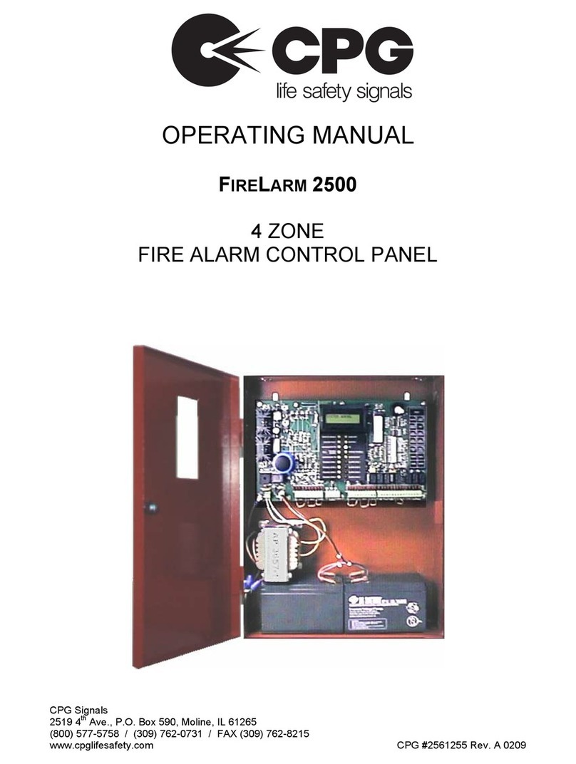 CPG FIRELARM 2500 operating manual