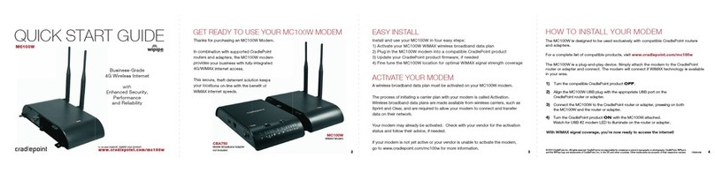 Cradlepoint MC100W User manual