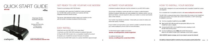 Cradlepoint WIPIPE MC100E quick start guide