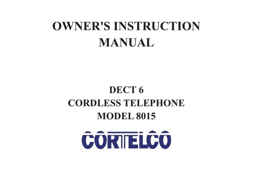 Cortelco 8015 Setup guide