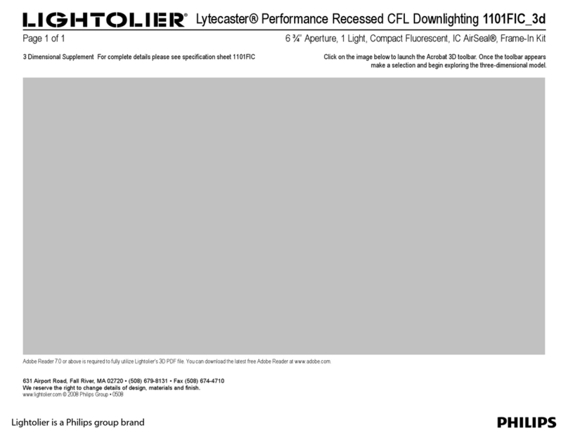 Lightolier Lytecaster 1101FIC_3d User manual