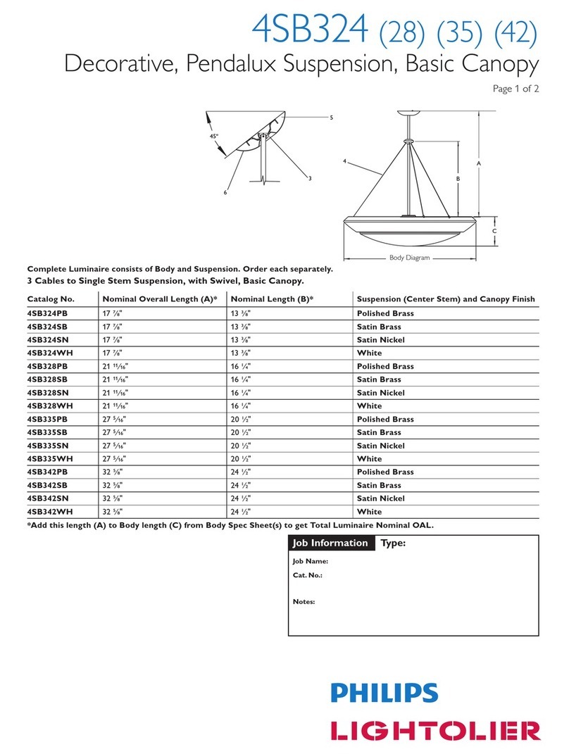 Lightolier 4SB324 User manual Lightolier 4SB324 User manual