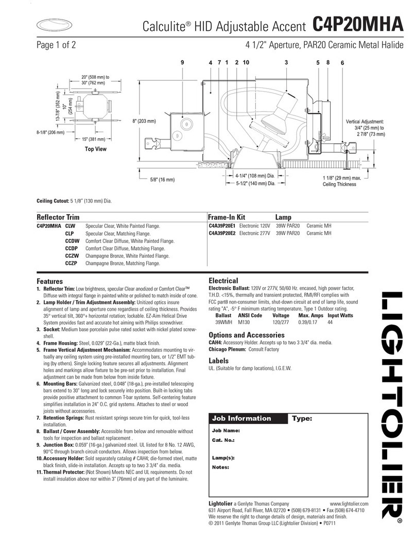 Lightolier Calculite C4P20MHA specification