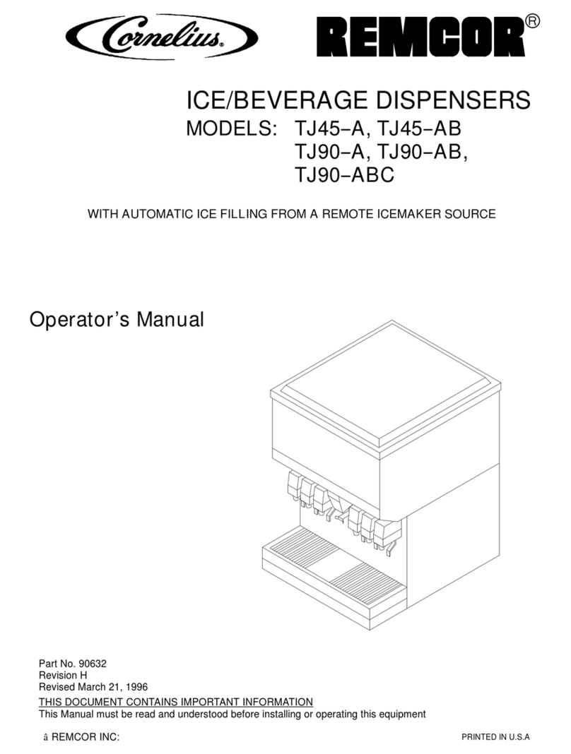 Cornelius Remcor TJ45-A User manual Cornelius Remcor TJ45-A User manual
