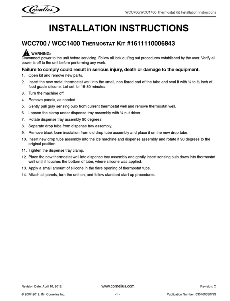 Cornelius WCC700 installation instructions