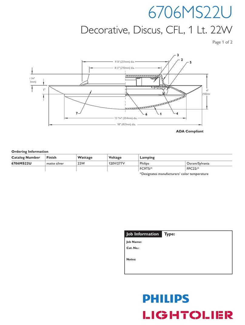 Lightolier 6706MS22U User manual