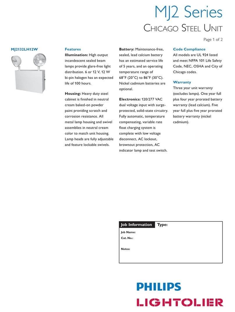 Lightolier MJ2 Series User manual