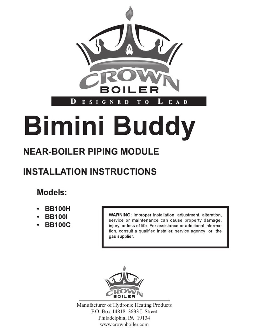 Crown Boiler Bimini Buddy BB100H installation instructions Crown Boiler Bimini Buddy BB100H installation instructions