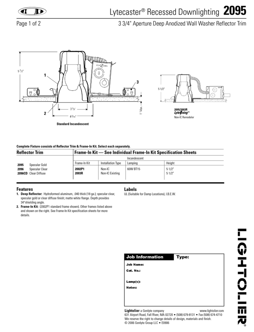 Lightolier Lytecaster 2095 specification