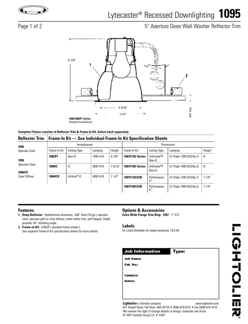 Lightolier Lytecaster 1095 specification