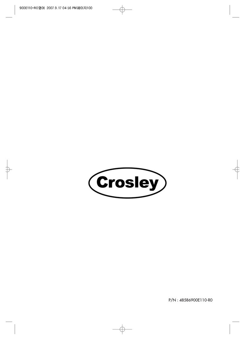 Crosley C32HDGB User manual