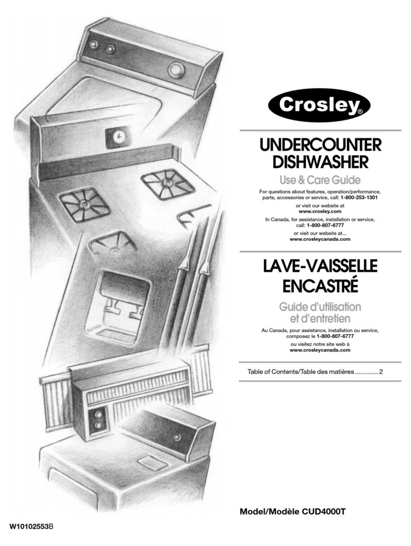 Crosley CUD4000T User manual
