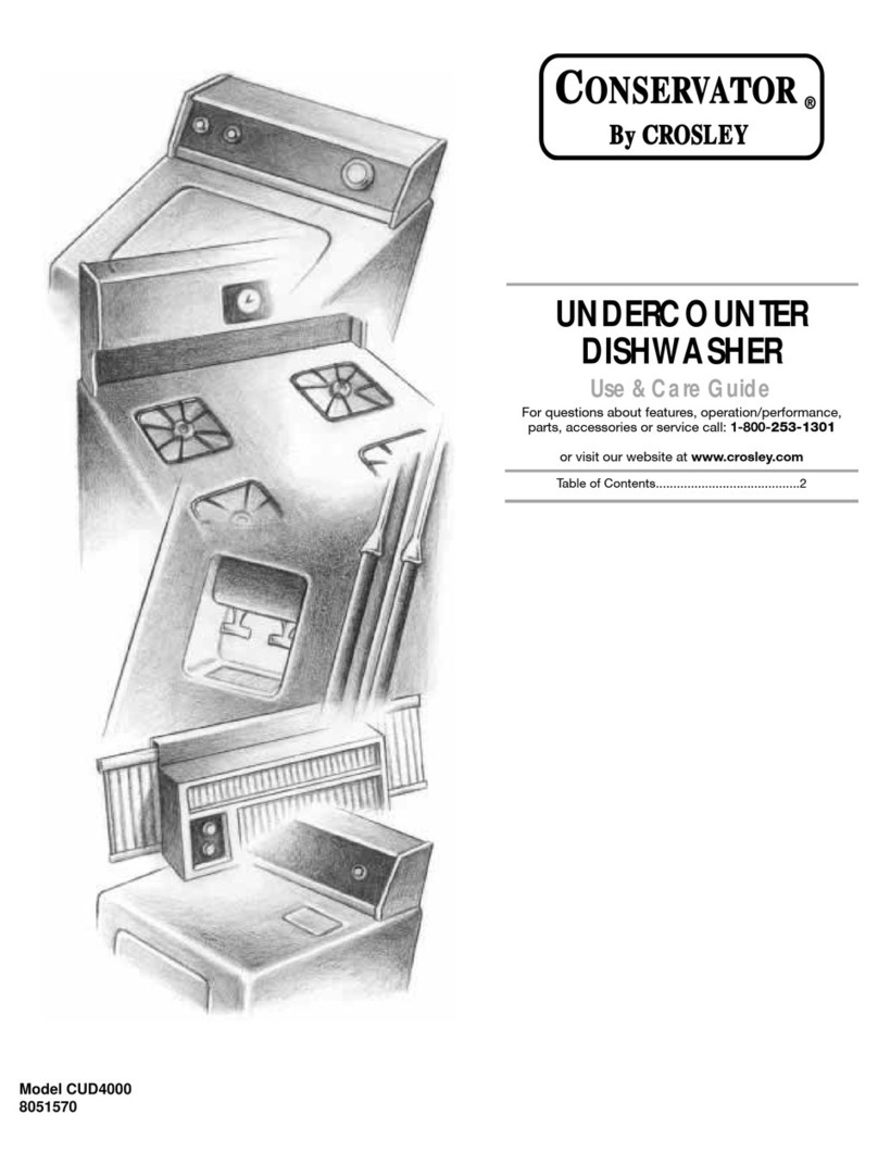Crosley Conservator CUD4000 User manual