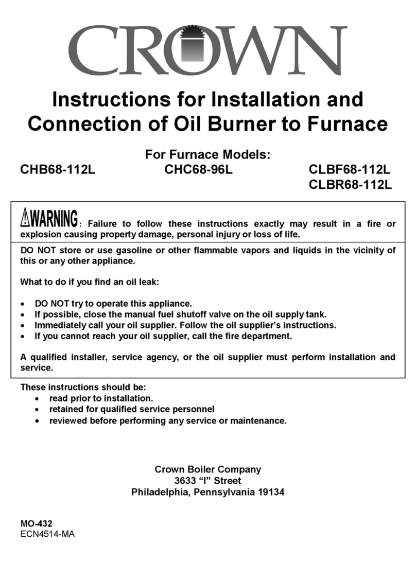 Crown Boiler CHB68-112L Instructions for installation and connection