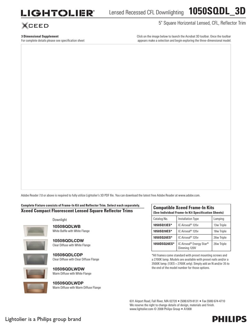 Lightolier 1050SQDL_3D specification